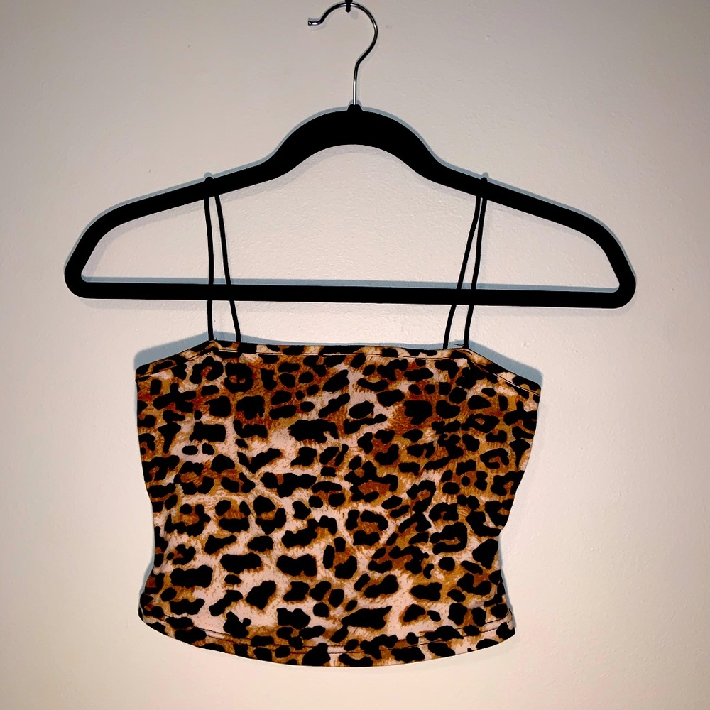 Cheetah Crop Top Size XS Shein With straps